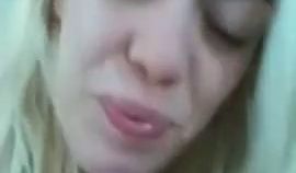 Blonde Fledgling Girlfriend Chugs Fuckpole