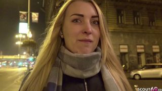 Cumshot – French Scout – Highschool Teenager Amaris Fucked At Street Casting
