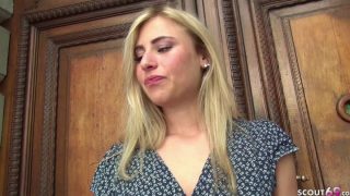 Cumshot – German Scout – Blonde Teen Linday Seduce To Fuck At Casting