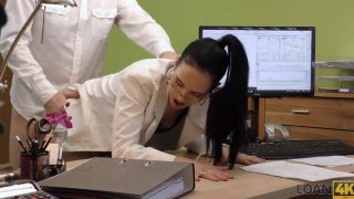 720p – Loan4k. Brunette Babe Gives Pussy To Agent To Buy Musical E…