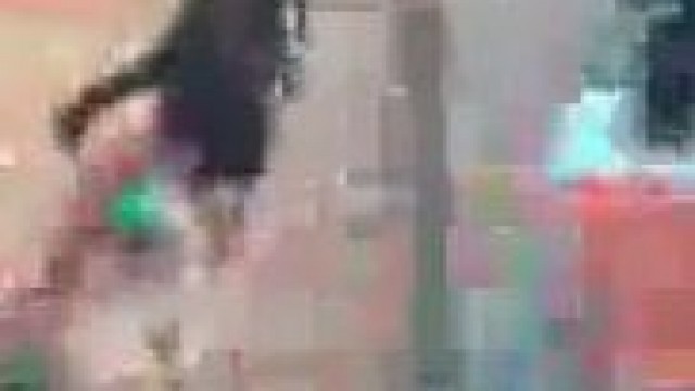ass – Voluptuous woman strips & dances in public