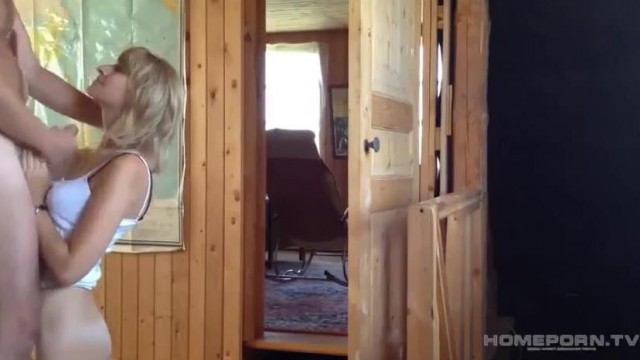 blonde – Wife enjoys standing sex