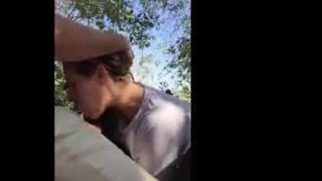 blowjob – Kinky couple goes naughty outdoors