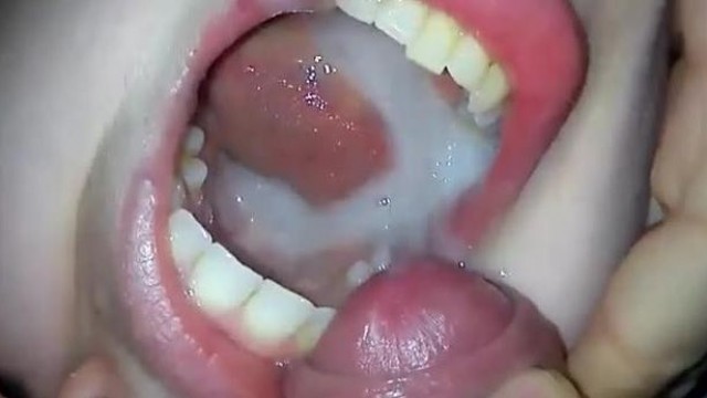 Cum guzzling barely legal blonde