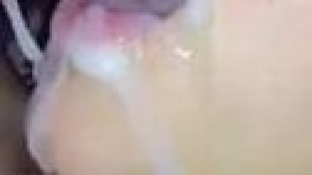 Facial cumshot in slow motion