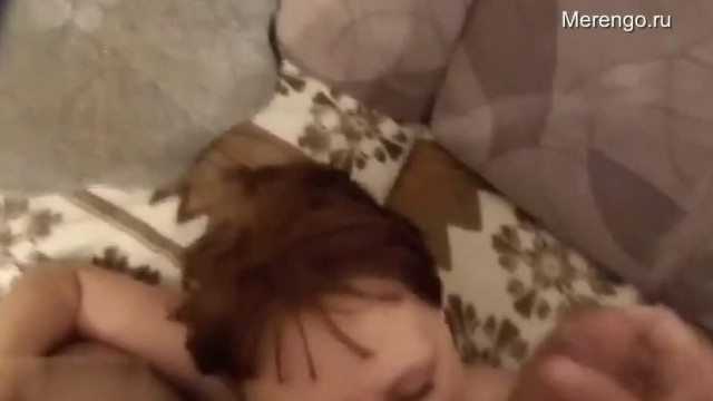 facial – Flighty brunette showered with cum