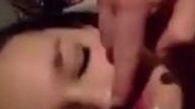 facial – Slut swallows my warm cum