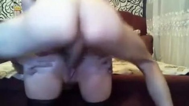 Hottie in stockings anally screwed