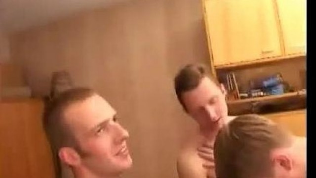 Mature bitch gangbanged by students