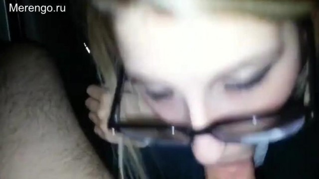 pov, – Blonde amateur gives a blowjob