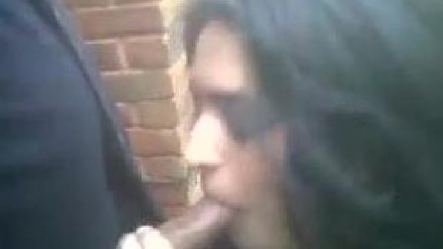 public, – Slut sucks dick in public