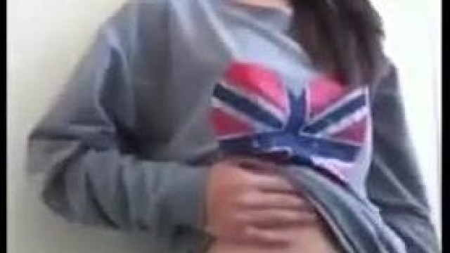 Shy teen finally goes topless