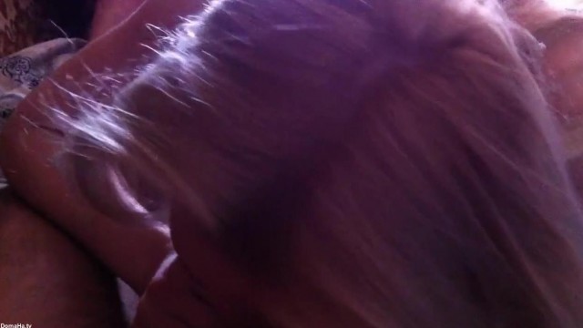 Teen – Blonde beauty sucking a cock