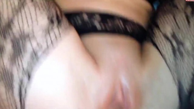 Teen – Cum shot on silky socks