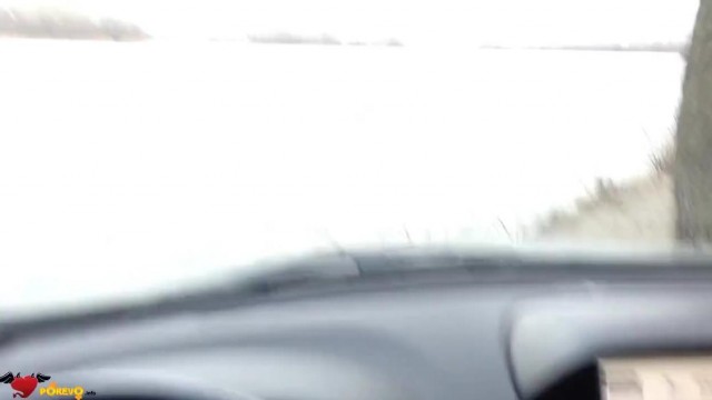 Teen giving oral pleasure in public