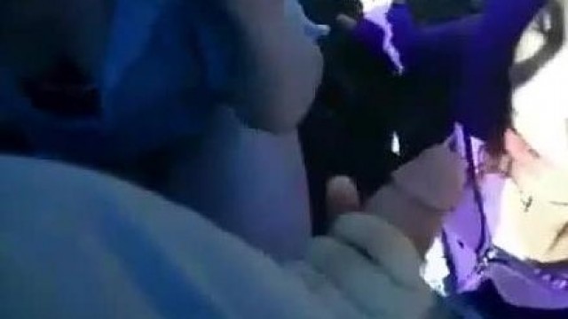 Teen – Her friend gets him off