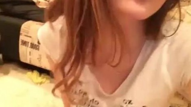teen – Sexy brunette dances & strips