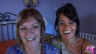Group Sex – Stepdaughter And Mom Enjoy Sex With Young Guy