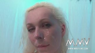 Blonde Milf In Crazy Gangbang And Eating All Their Spunk