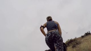 Female – Hot Slim Girl Black Spandex Work Out