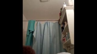 Voyeur – Young Homeboy Films His Mom Taking A Shower With A Hidden C…