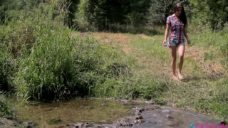 Zena Little Fucks Boyfriend In Forest Outdoor Till He Spunk…