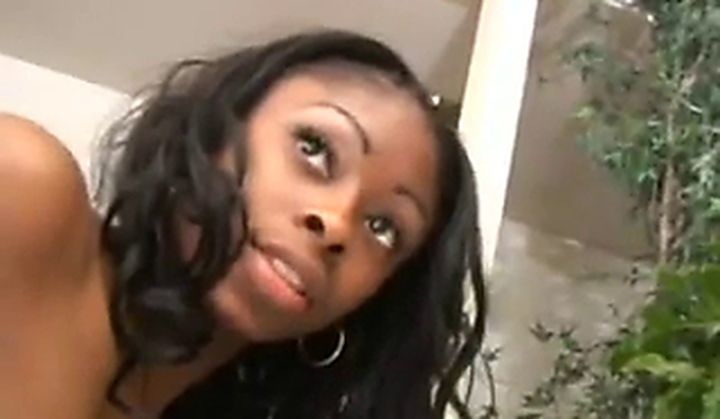 Cumshot – Ebony Teen Deija Lactating Interracial